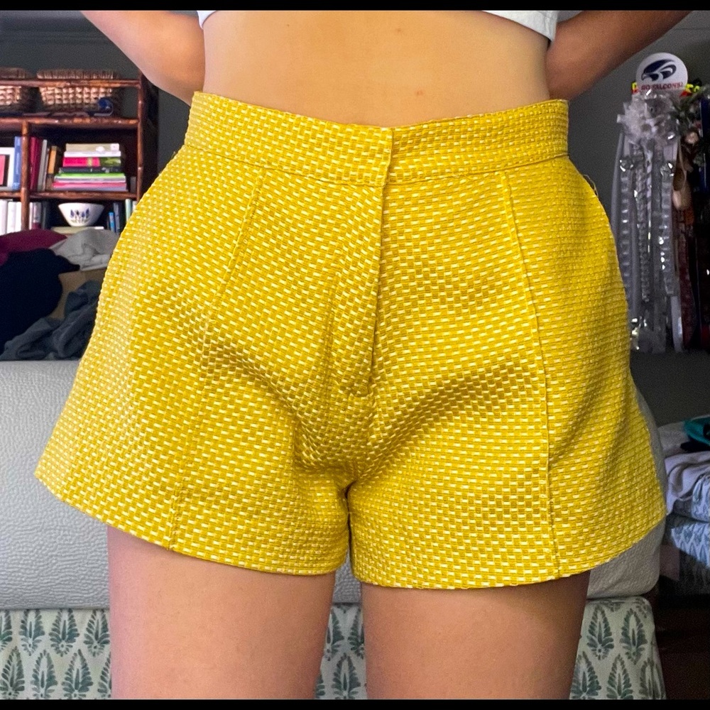 ENGLISH FACTORY shorts -yellow